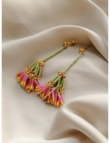 ROSE BEADED EARRINGS livraison gratuite