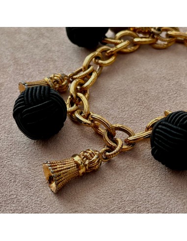 Bracelet Agatha 80s pampilles passementerie basket pas cher